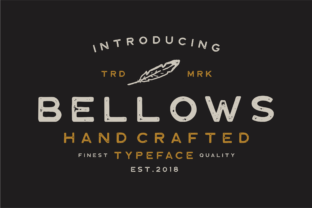 Bellows Font: Vintage Style for Craft Projects