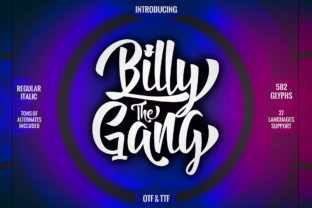 Billy the Gang Font for Business Branding
