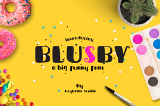 Blusby: A Whimsical Display Font for Business