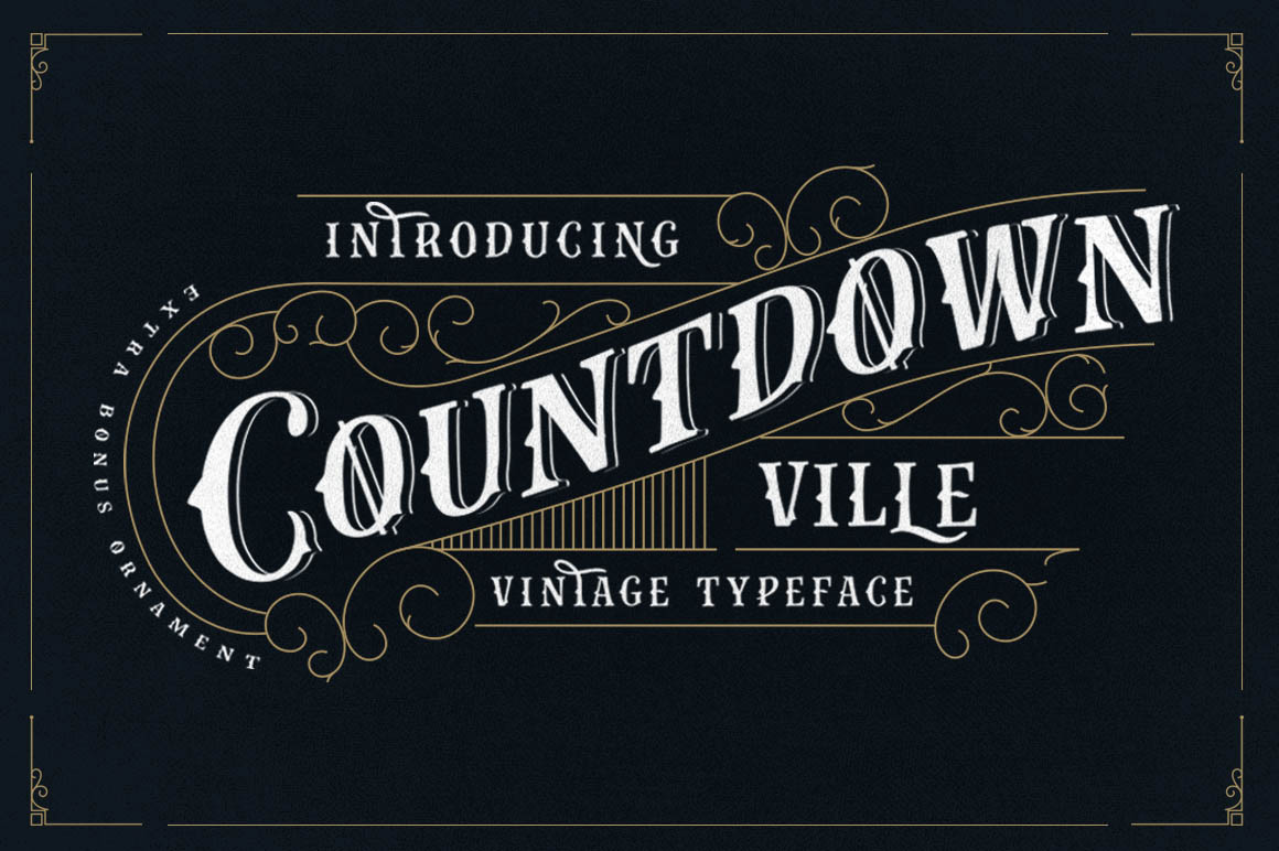 Countdown Ville Font for Creative Makers
