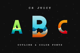 CS Juicy Outline: A Bold Display Font