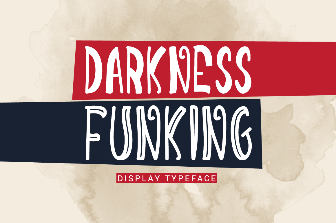 Darkness Funking: A Bold Display Font