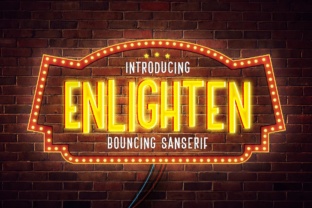 Enlighten: A Nostalgic Display Font
