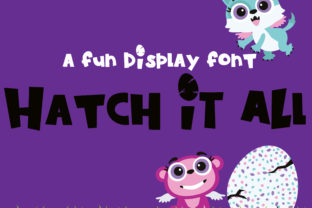 Hatch-it-all: A Cute Display Font