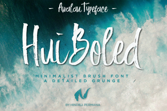 Hui Boled: A Bold Brush Stroke Font