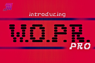 JVNE W.O.P.R Font Review