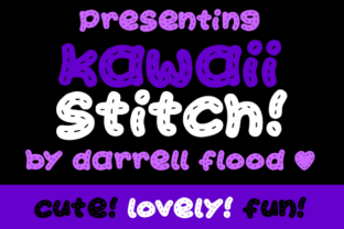 Kawaii Stitch Font for Web Design