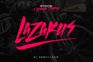 Lazarus: A Bold Typographic Statement