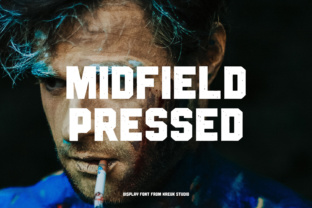 Midfield Pressed Font for Impactful Design