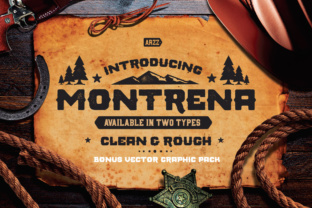 Montrena: A Vintage Display Font