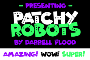 Patchy Robots Font for Web Design