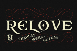 Relove: A Bold Display Font for Creative Design