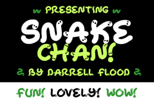 Snake Chan: A Bold Display Font