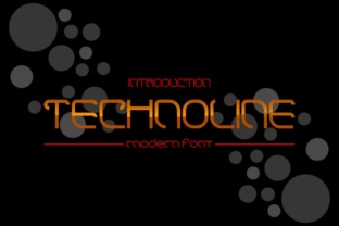 Technoline: A Bold Display Font for Creative Web Design