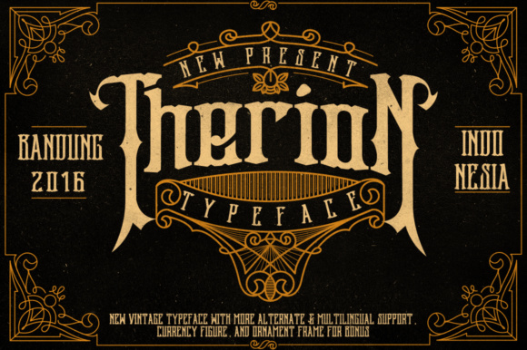 Therion: A Stylized Display Typeface