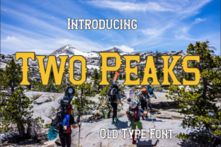 Two Peaks: A Playful Display Font