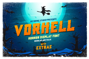 Vorhell: A Vintage Horror Font for Creative Projects